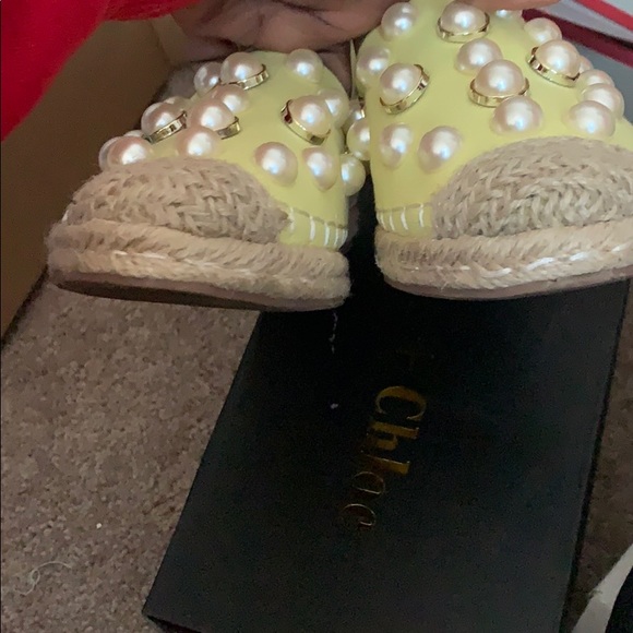 Yellow canvas espadrilles - Picture 5 of 6